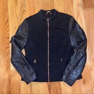 Ted Baker Leather Sleeve Jacket